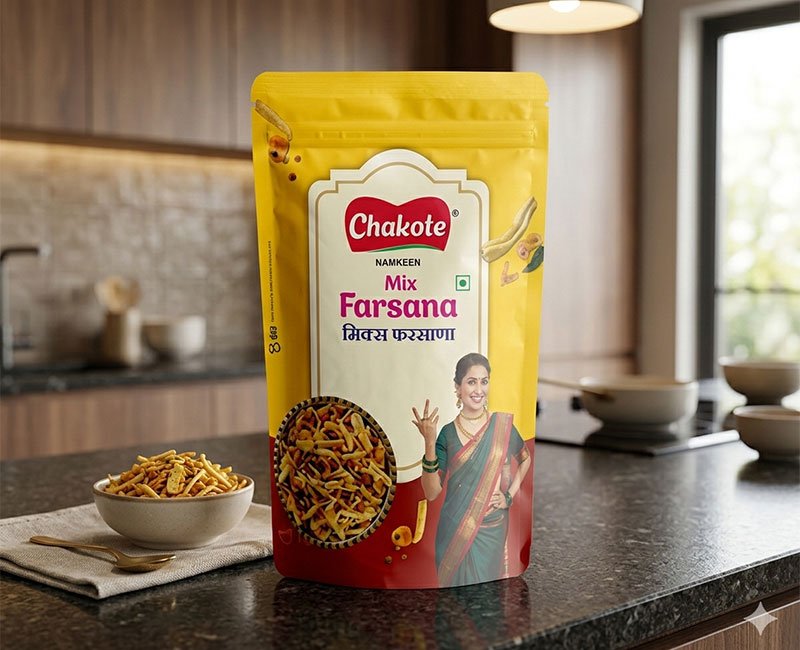 Premium retail stand up pouch with zip-lock manufacturer India